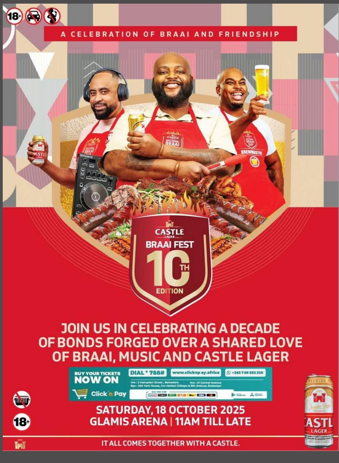Castle Lager National Braai Fest 10th Edition key visual