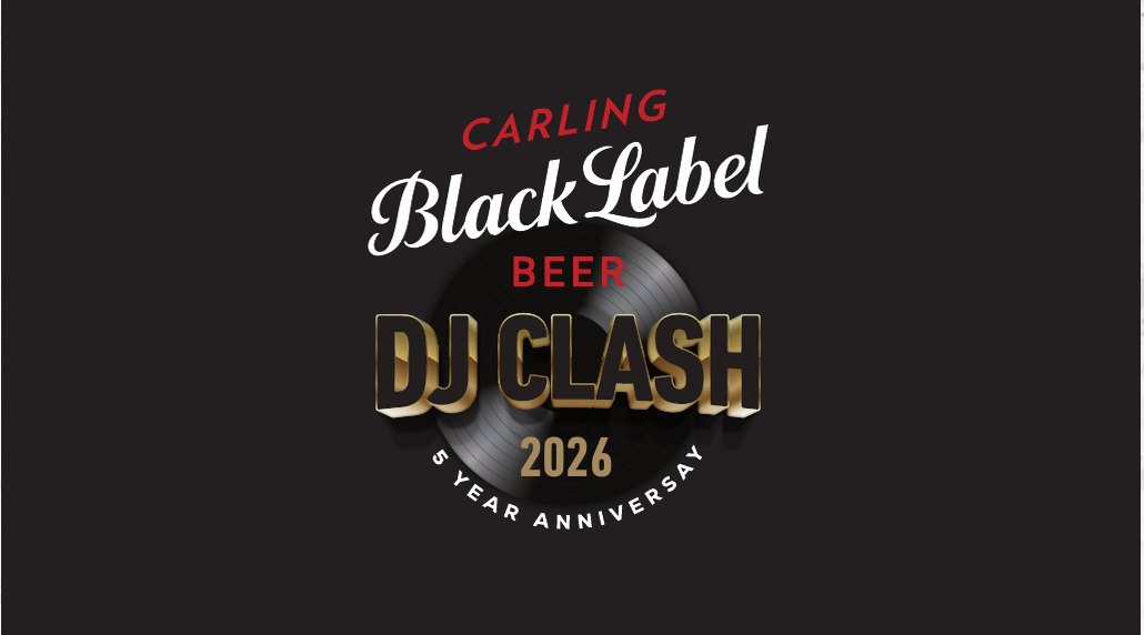 Carling Black Label — DJ Clash 2026 campaign lockup