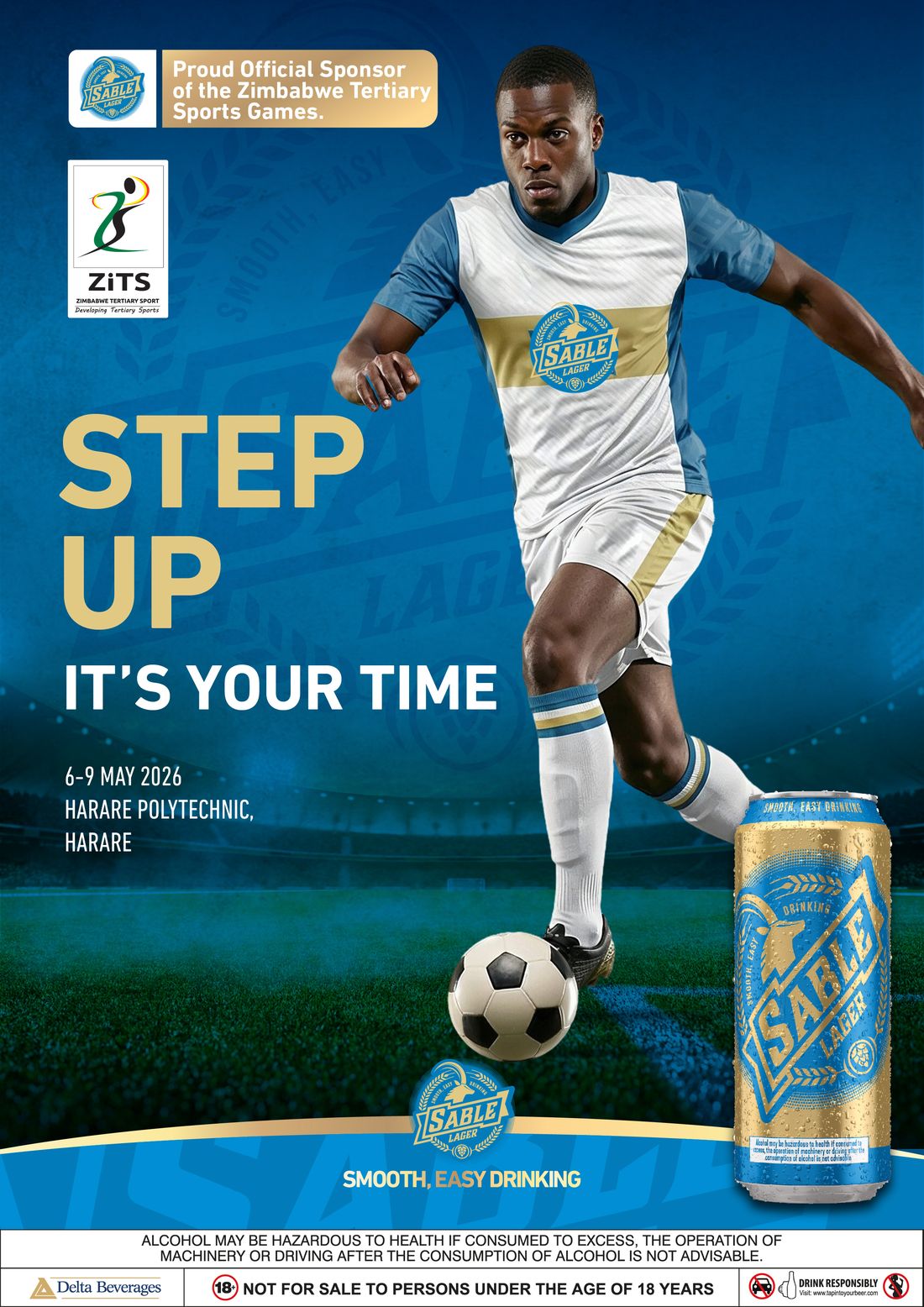 A footballer on the ball — Step Up