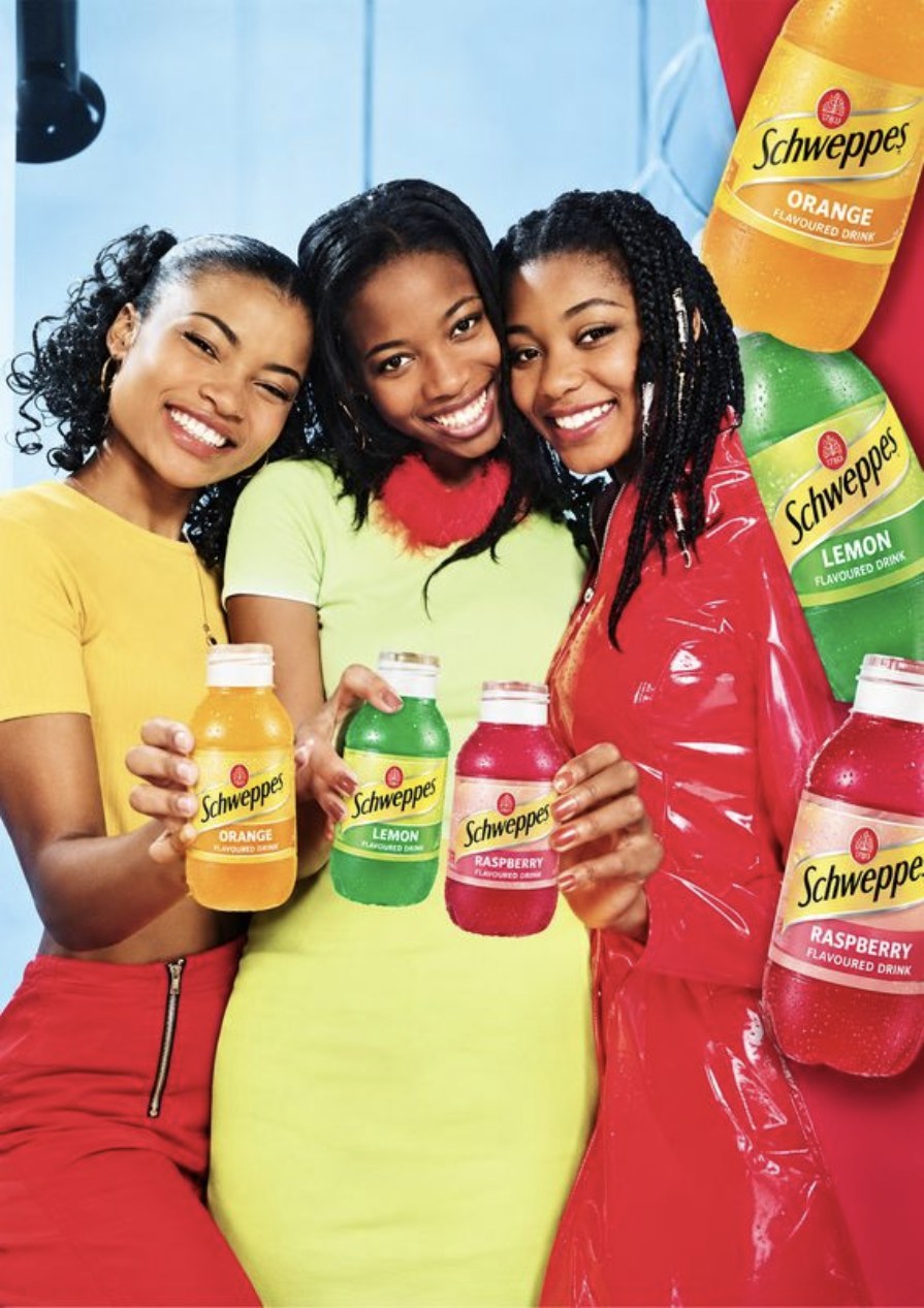 Schweppes &mdash; three flavours, good times taste better